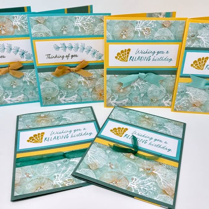 Reef Nested Strips Cards - Just add stamps!