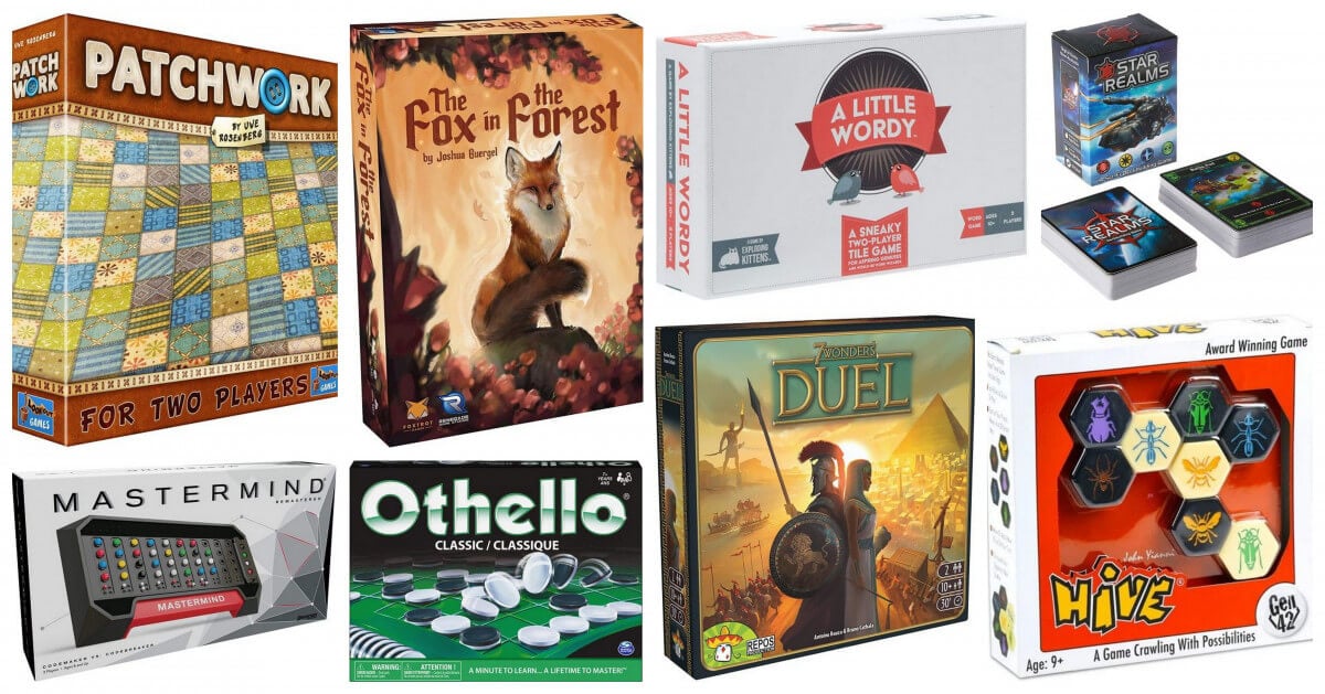 What are some of the best two player board games for date night?