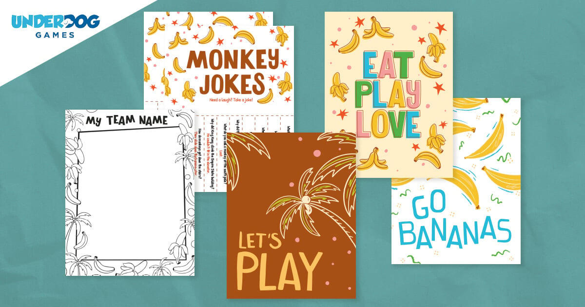 Free Monkey Jokes, Posters, and Coloring Page