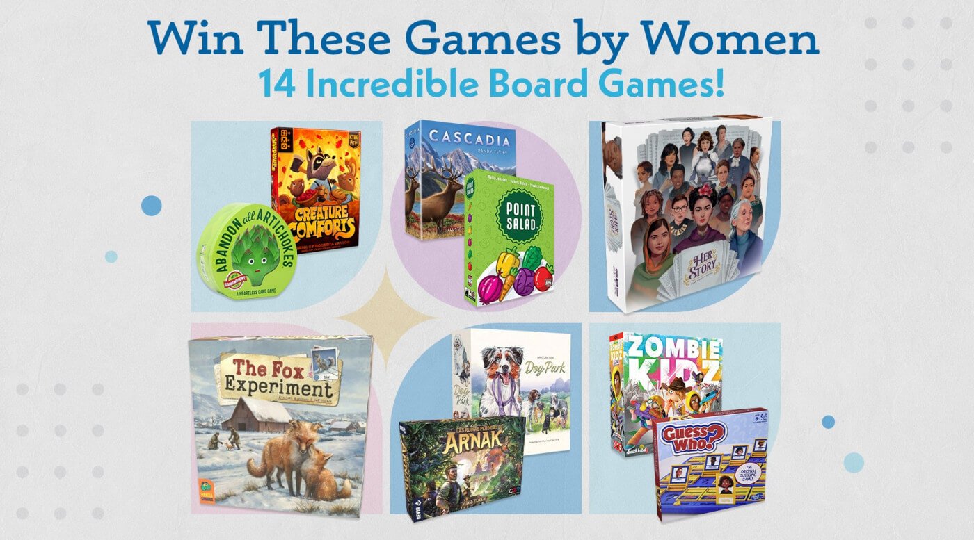 Special Giveaway! Win Board Games by Women Creators