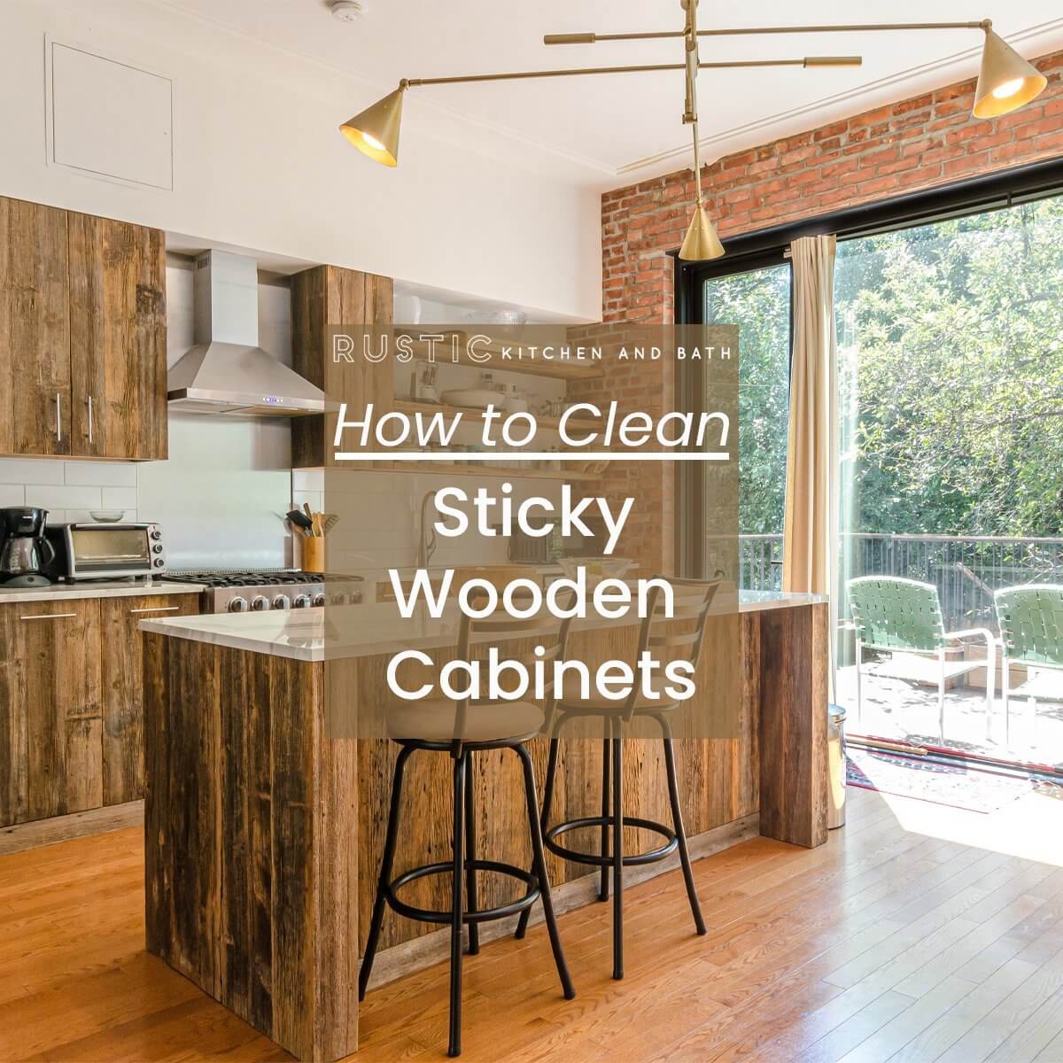 How to Clean Sticky Wood Kitchen Cabinets