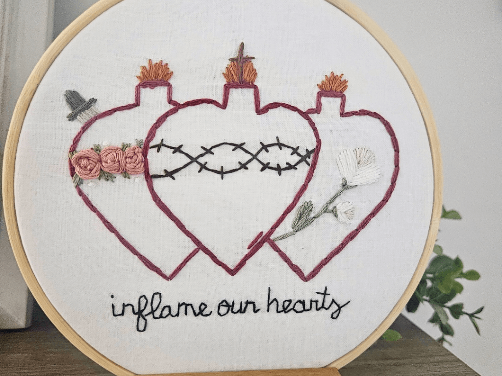 Made for Sainthood Embroidered Art