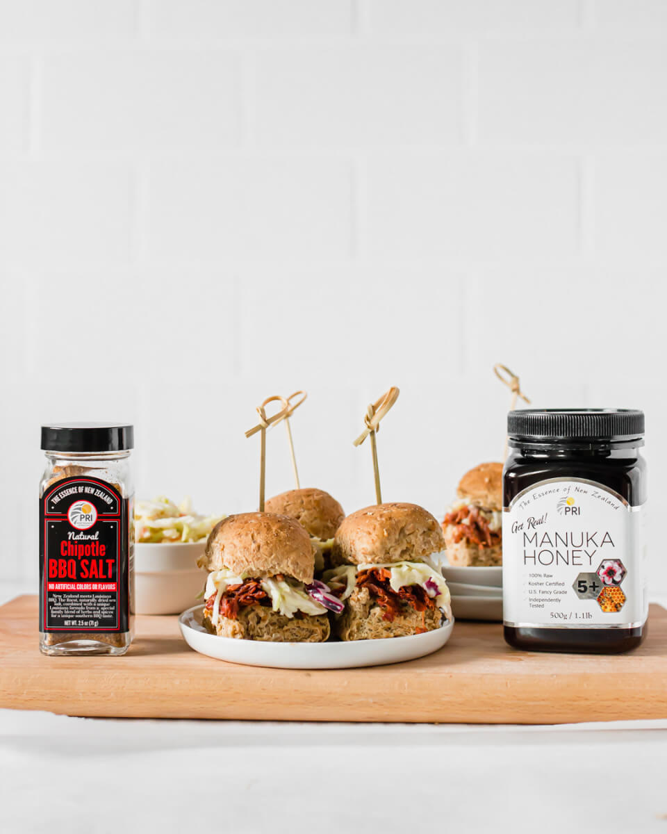 Honey BBQ Jackfruit Sliders