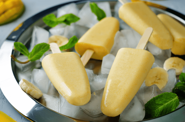 Manuka Honey Banana Popsicles