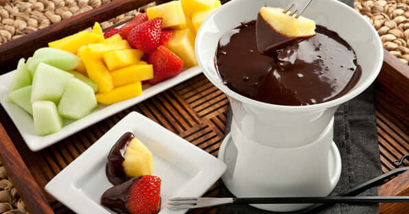 Tropical Chocolate and Honey Fondue