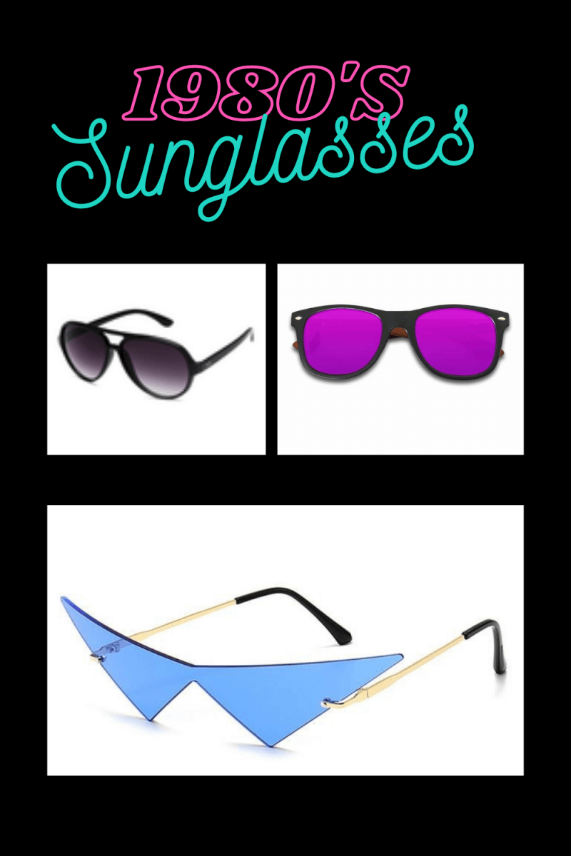 1980s Style Sunglasses-  Our Top Four Styles