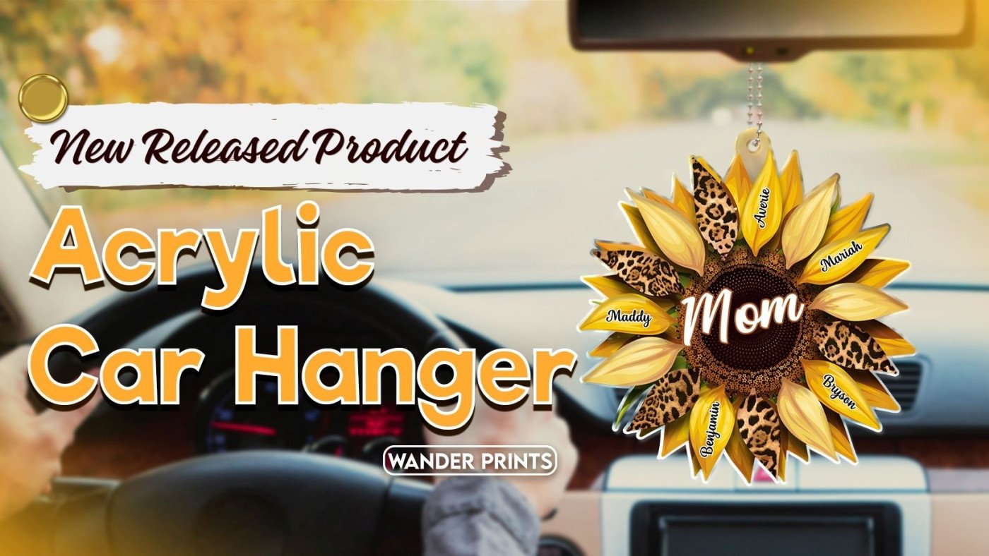 Personalized Acrylic Car Hanger - New Released Product
