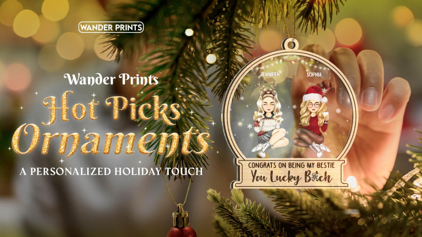 Wander Prints Hot Picks Ornament: A Personalized Holiday Touch