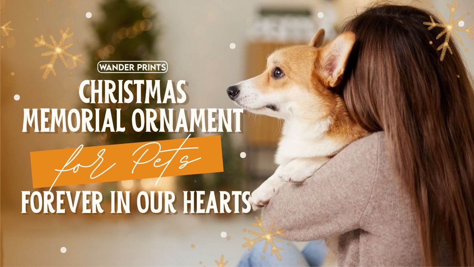 Christmas Memorial Ornament for Pets Forever in Our Hearts