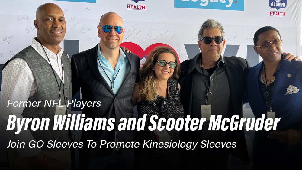 Former NFL Players Byron Williams and Scooter McGruder Join GO Sleeves To Promote Kinesiology Sleeves