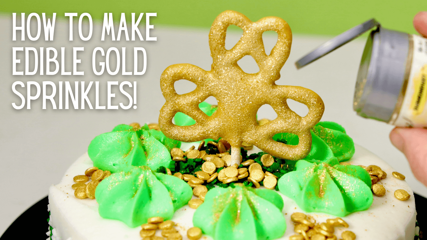 How to Apply Edible Gold to Frosted Cake 