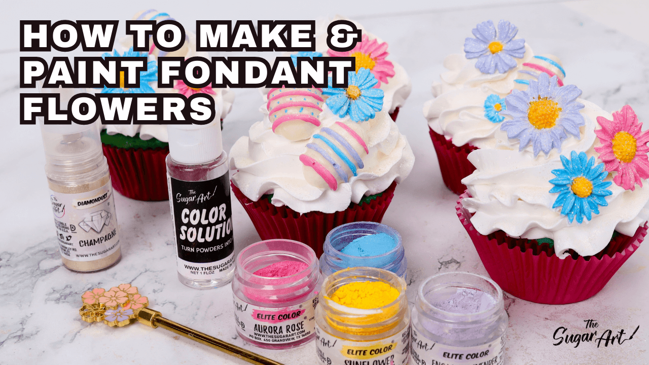 How to Paint White Fondant / Icing Black - Cake Craft City 