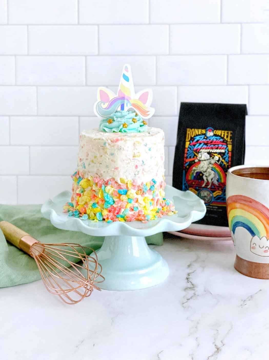 Recipe: Electric Unicorn Breakfast Cake