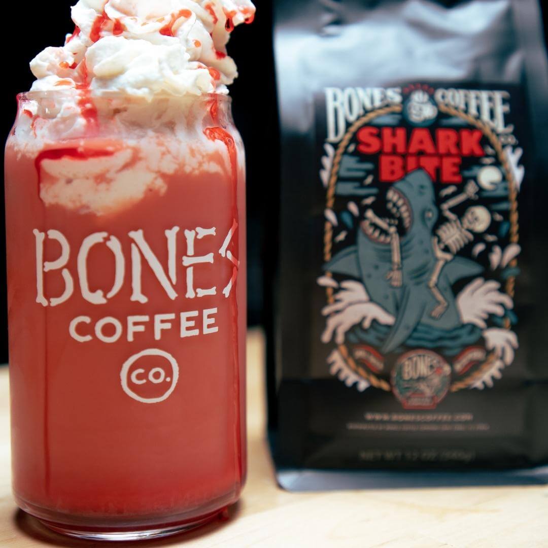 Blood Frenzy Latte, The Perfect Summer Treat! – Bones Coffee Company