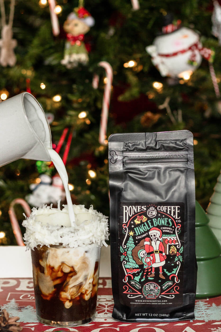 Jingle Bones Caramel & Coconut Iced Coffee