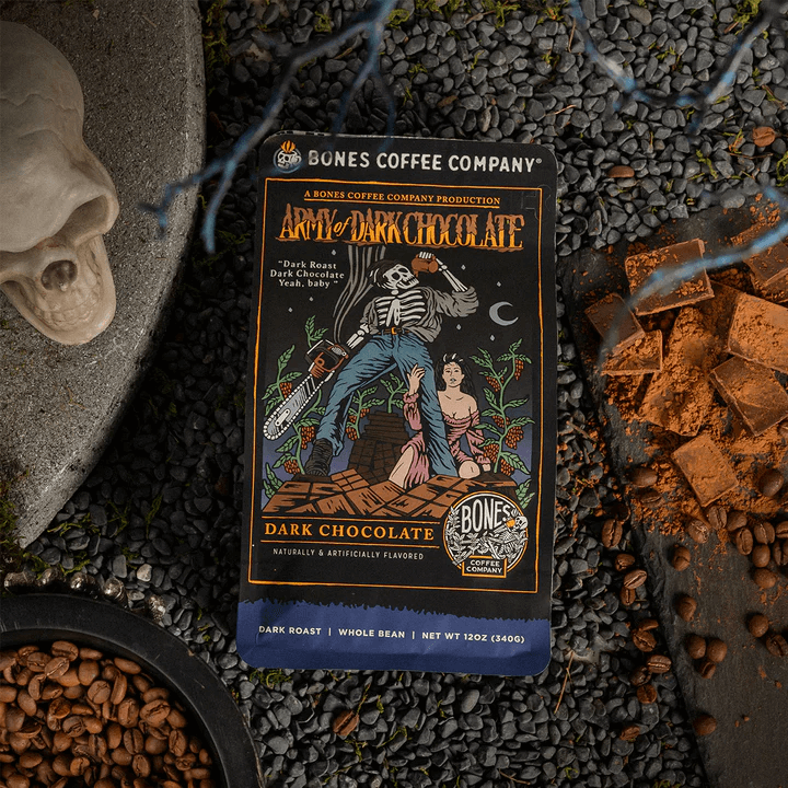 Bones Coffee Company’s Decaf Army of Dark Chocolate