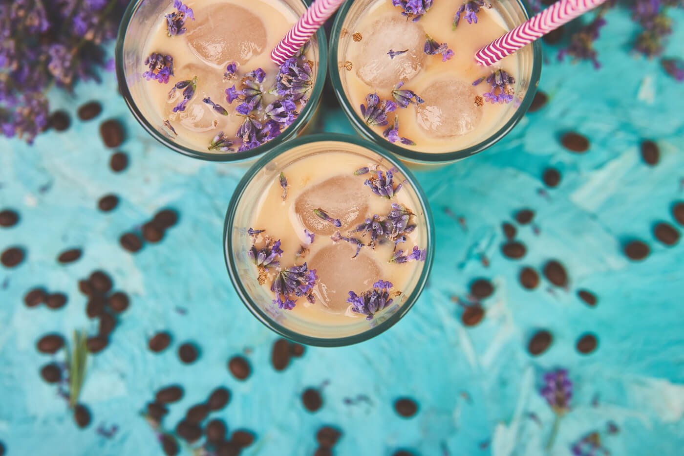 LAVENDER HONEY ICED LATTE