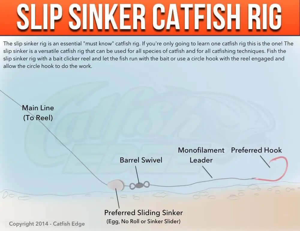 Catfish Edge. (n.d.). Slip sinker rig. Catfish Edge. https://www.catfishedge.com/slip-sinker-rig/
