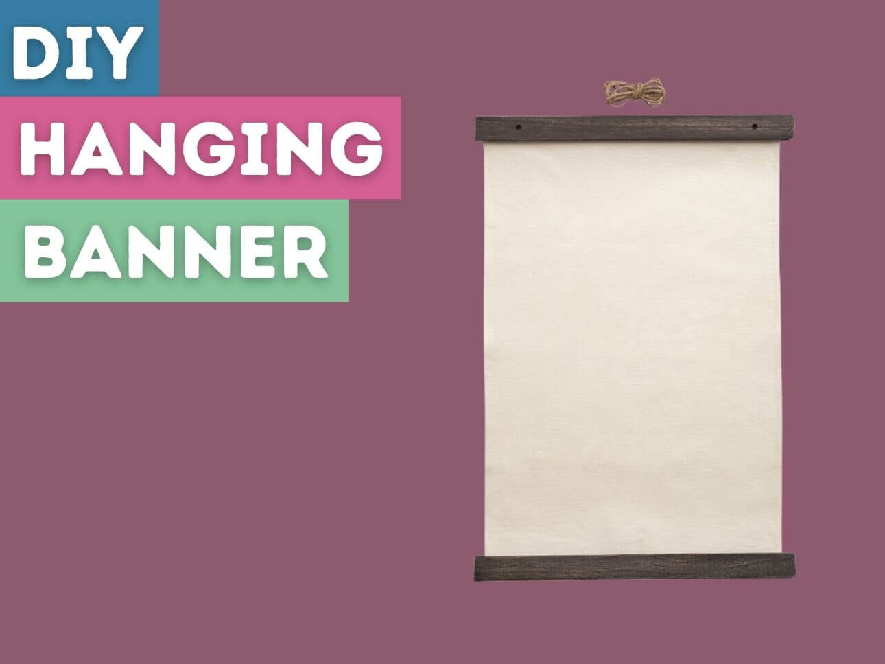 Make your own Wood Hanging Banner SparkleBerry INK