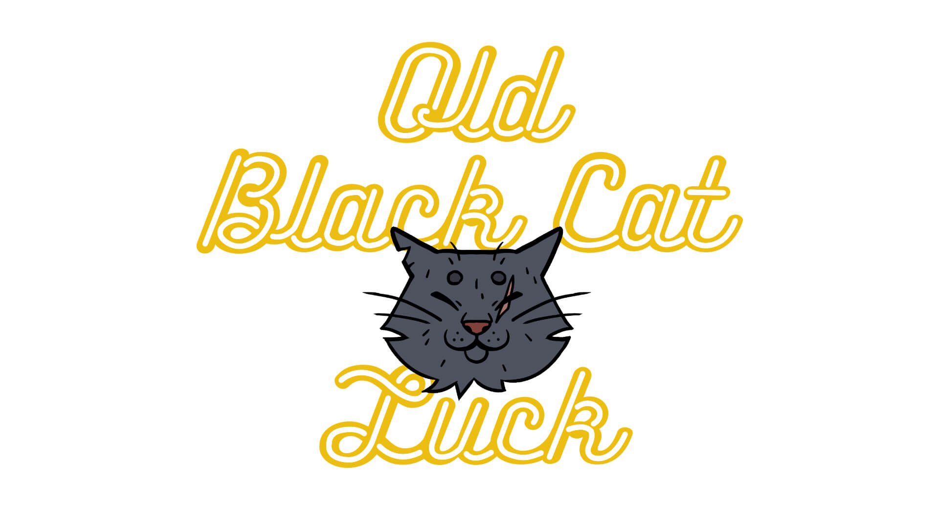 Old Black Cat Luck: Charming Black Cat Merchandise