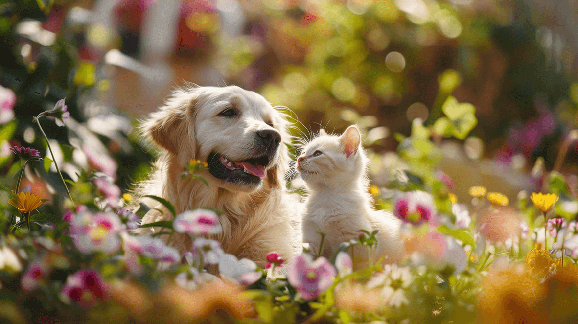 Hund und Katzen