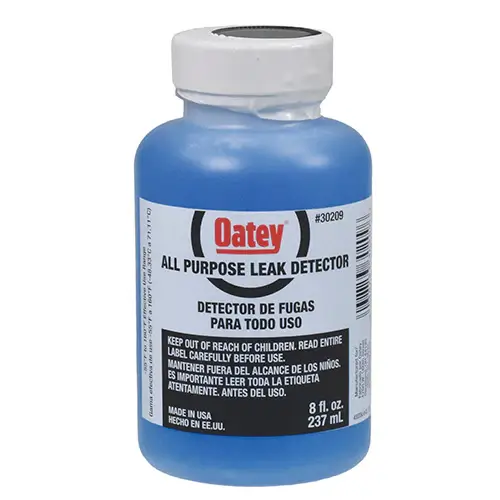 Safety is always priority when working with torches! Apply this fluid every time you change your torch, hook up a new tank or torch, or simply when you want to check for any leaks that may have formed in any of the connections. Should a leak be present. the liquid will bubble within seconds of application alerting you of a leak. Contains 8 fl. oz.