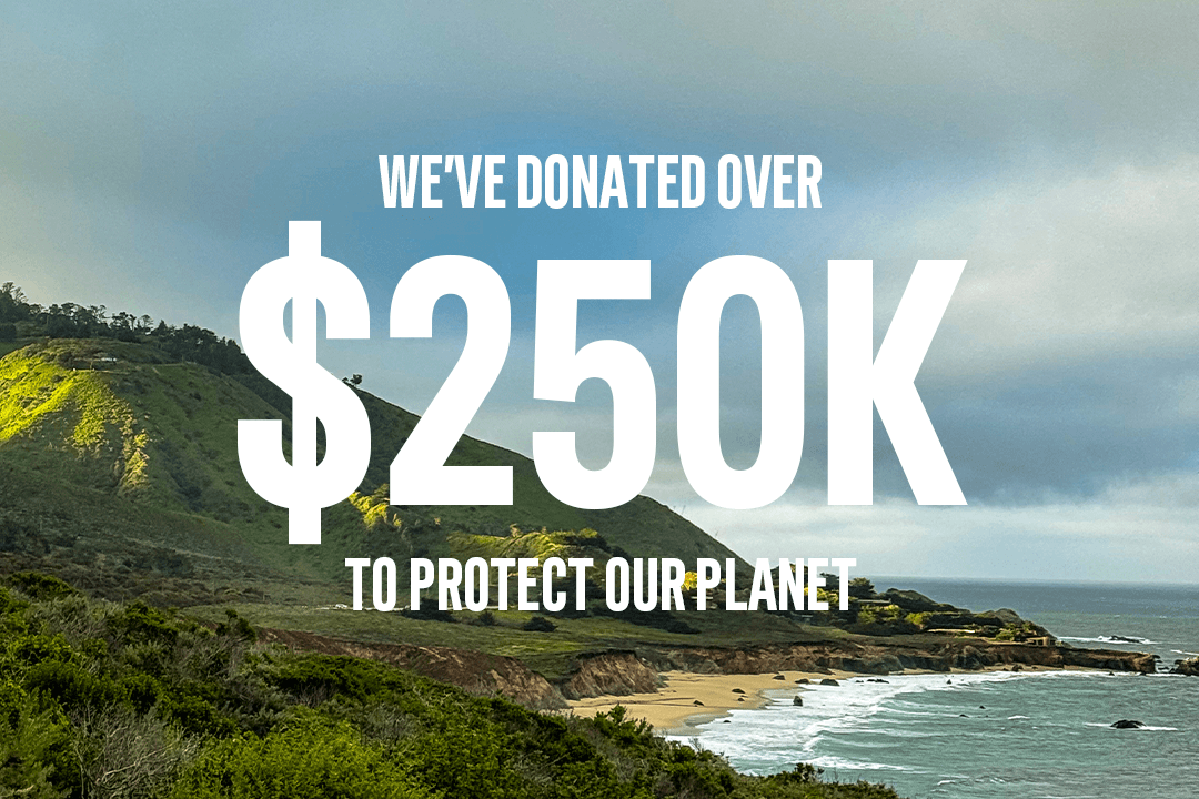 We’ve Donated Over $250K To Protect Our Planet