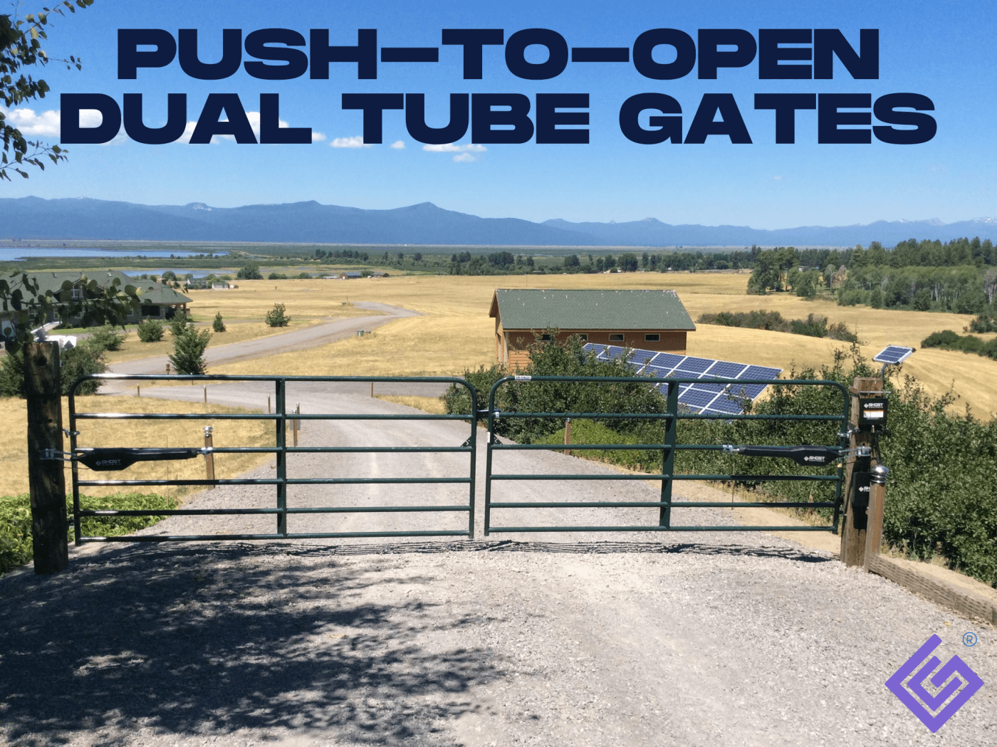 Automatic Gate Openers For Push To Open Dual Tube Gates