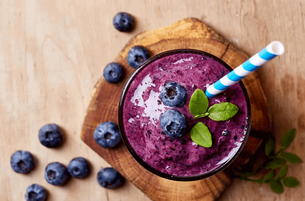 detox vilde blåbær smoothie