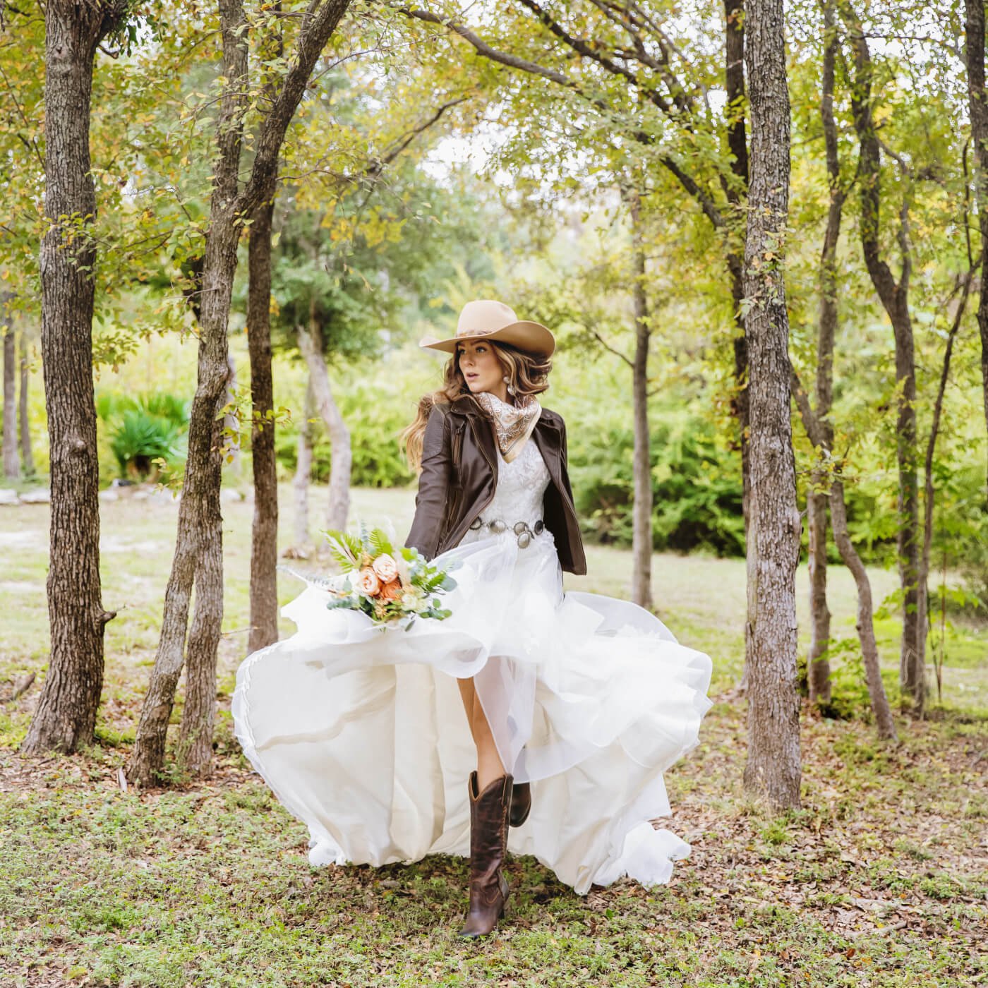 wedding dress with boots