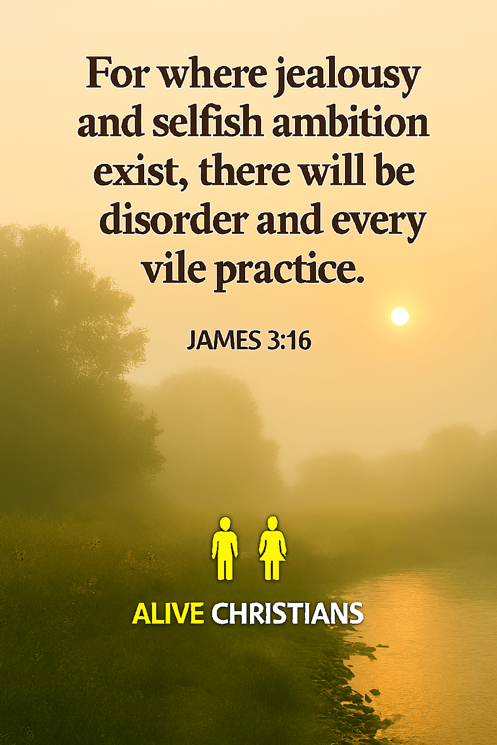 strife and selfish ambition place of every evil work