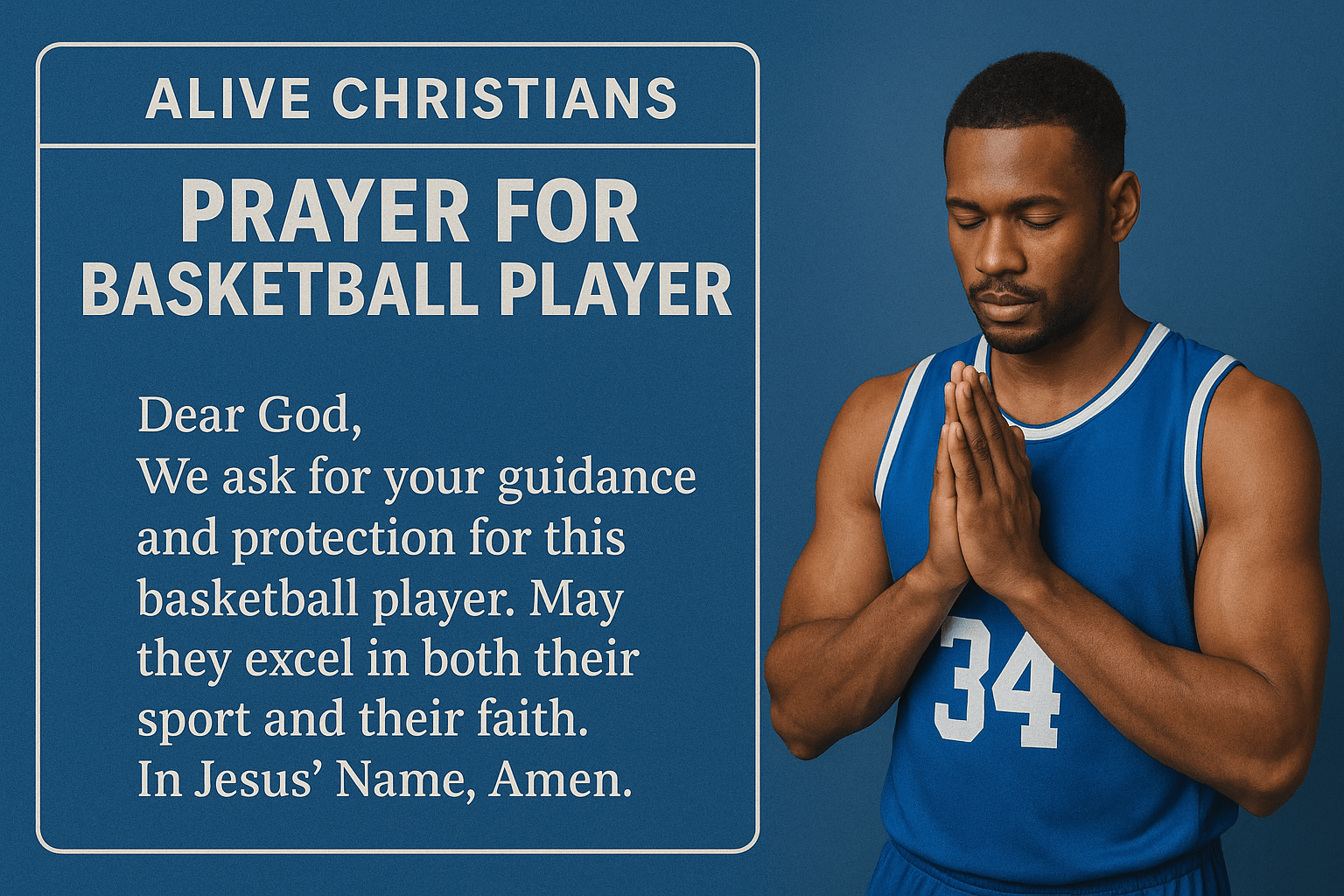 prayer for basketball player