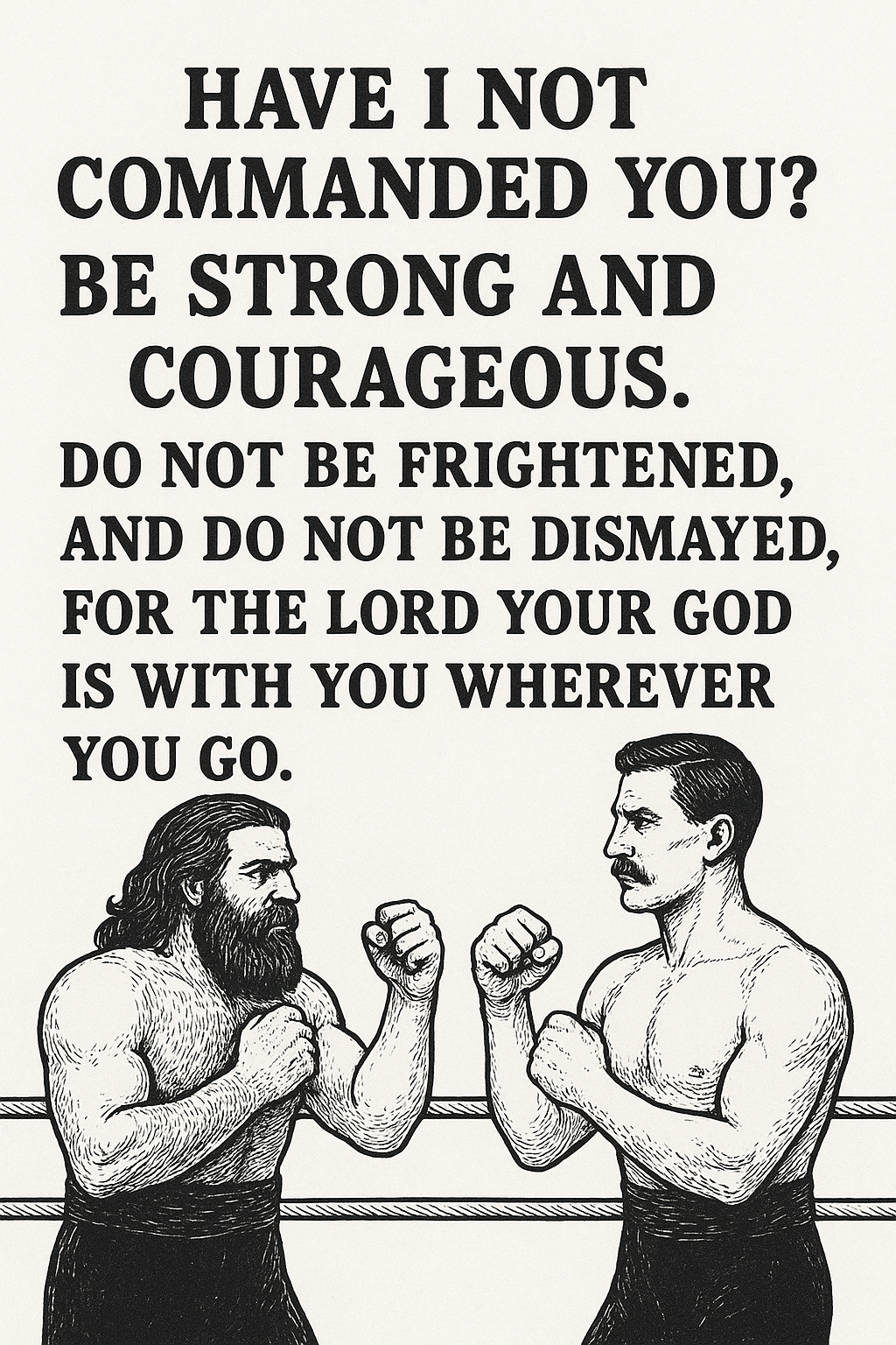 Joshua 1:9 Scripture on courageousness for athletes
