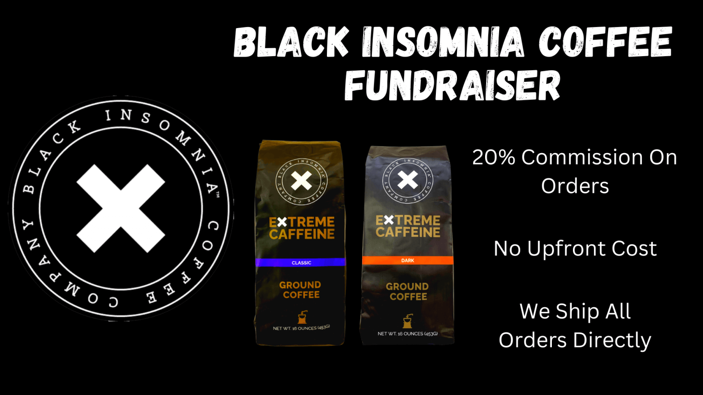 Black Insomnia Coffee Fundraiser Program