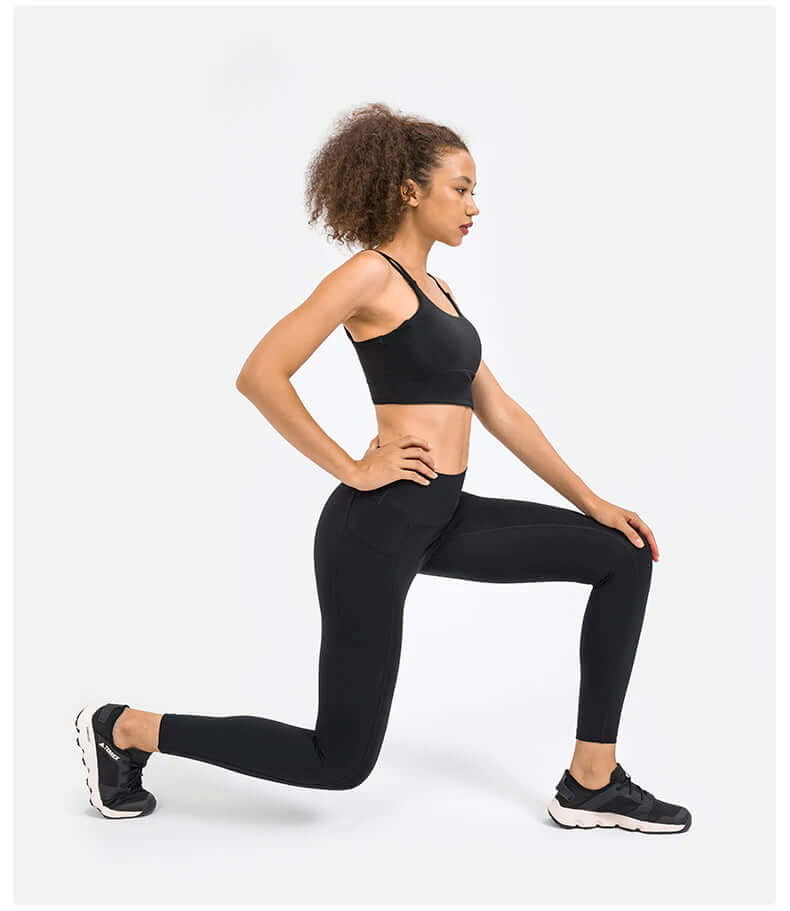 Leggings For Girls, black leggings designed for running