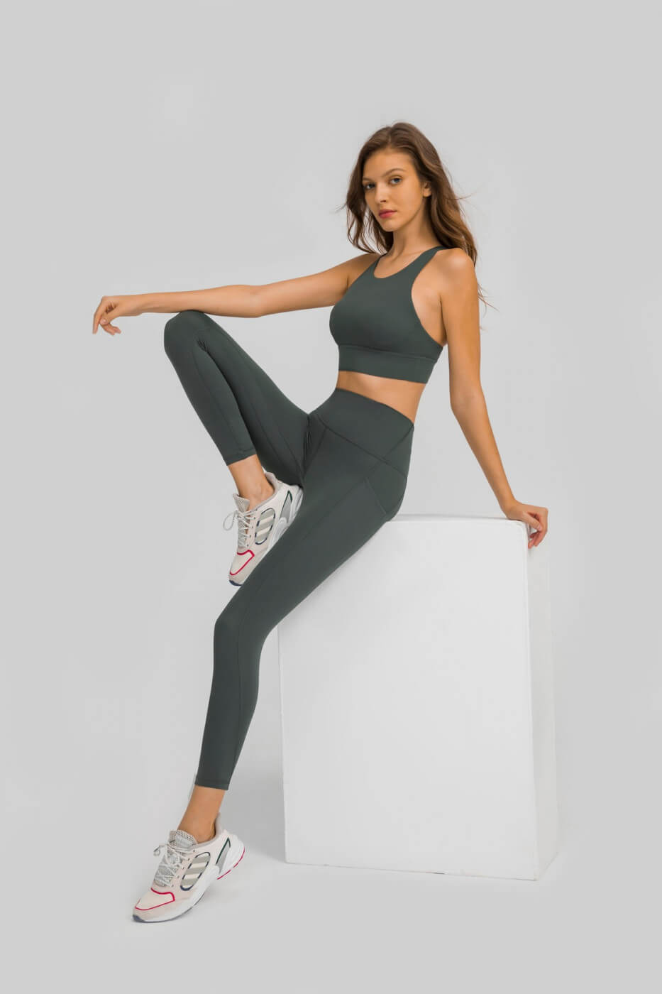 Body Sculpturing Leggings Gray Women Activewear Shaping Grey Yoga