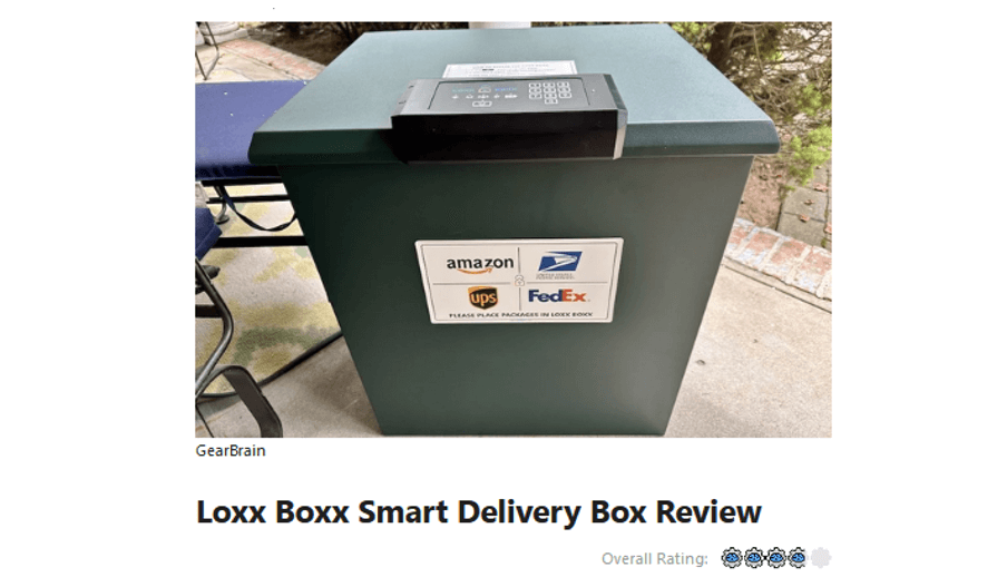 Blog article with picture of loxxboxx sitting in backyard patio