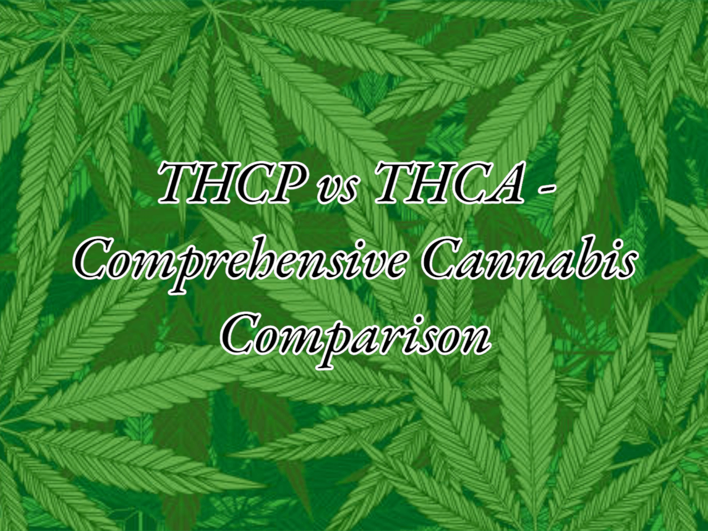 THCA vs THCP: A Comprehensive Comparison of Cannabis's Pioneering Cannabinoids