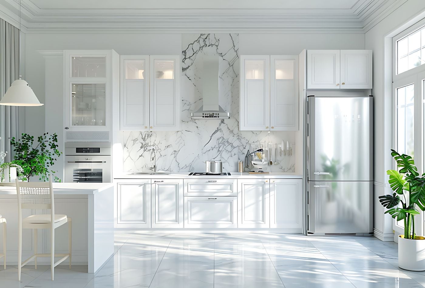 Colour Pairing Guide To Make a White Kitchen Look Premium