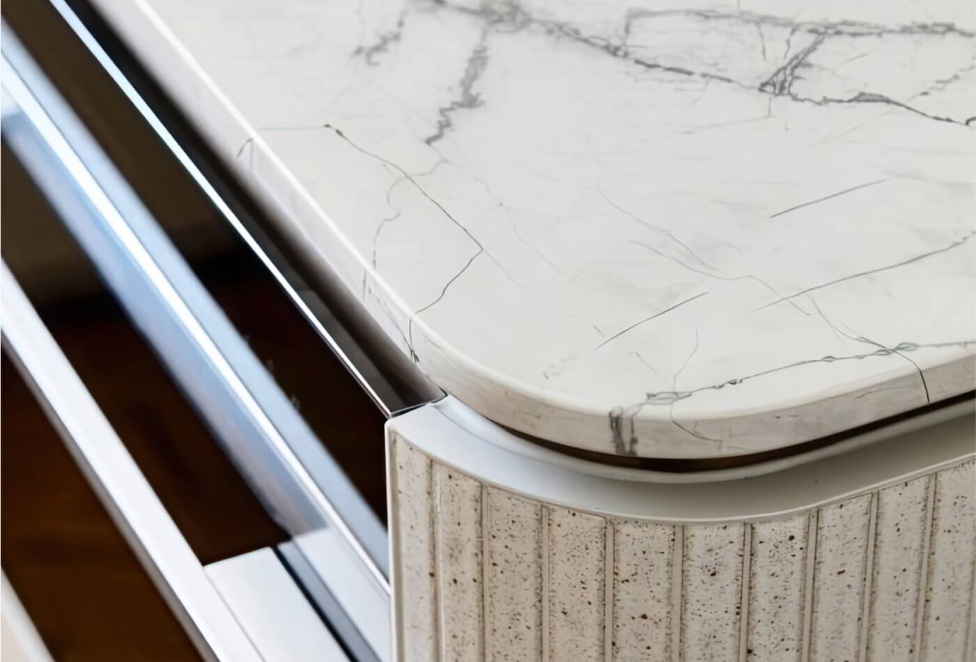 Kitchen worktop corner