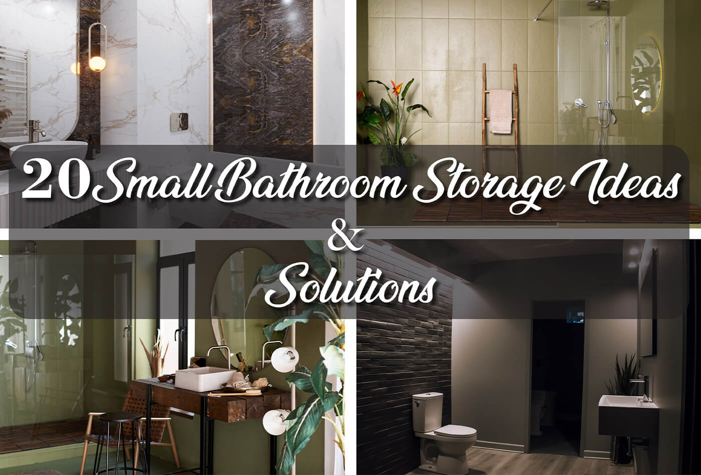 20 Small Bathroom Storage Ideas & Solutions