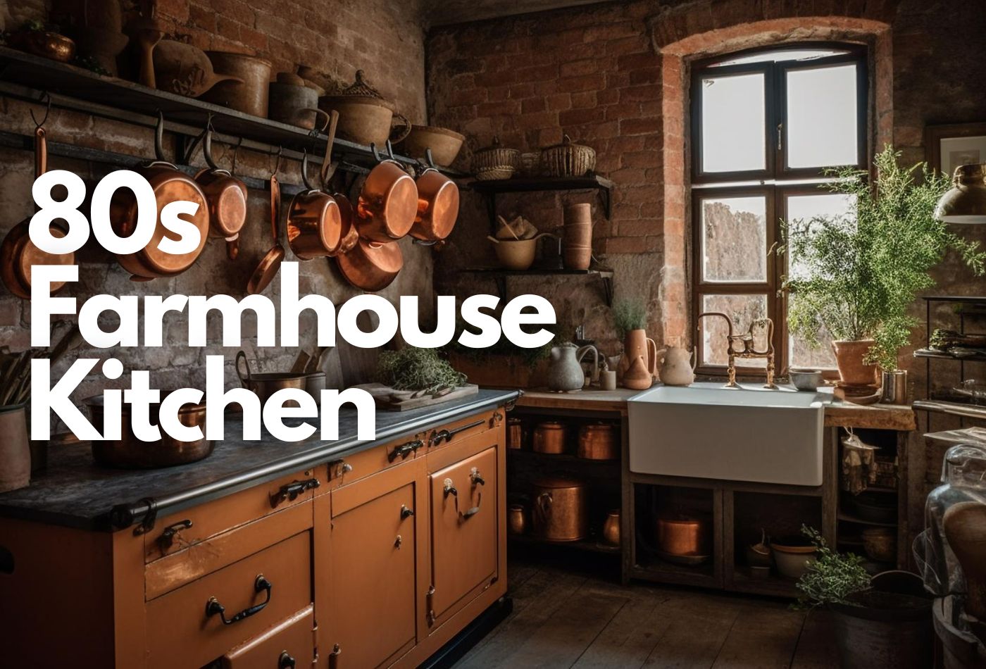 Modern & Stylish 80s Farmhouse Kitchen to Your Dream House