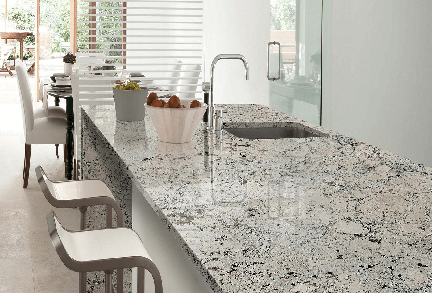 Alaska Granite; Elegant White Stone for Modern Kitchen