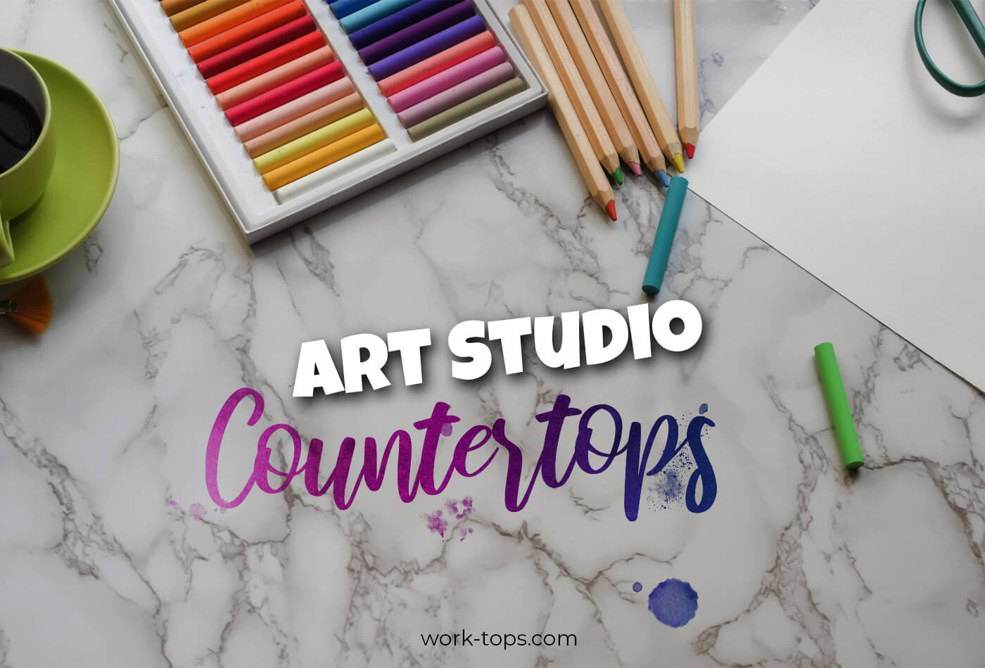 101 Hacks To Do Your Art Studio Countertop