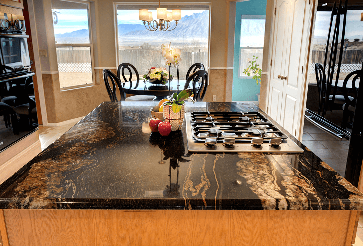 Stunning Black and Gold Kitchen Worktops; Upgrade Now!