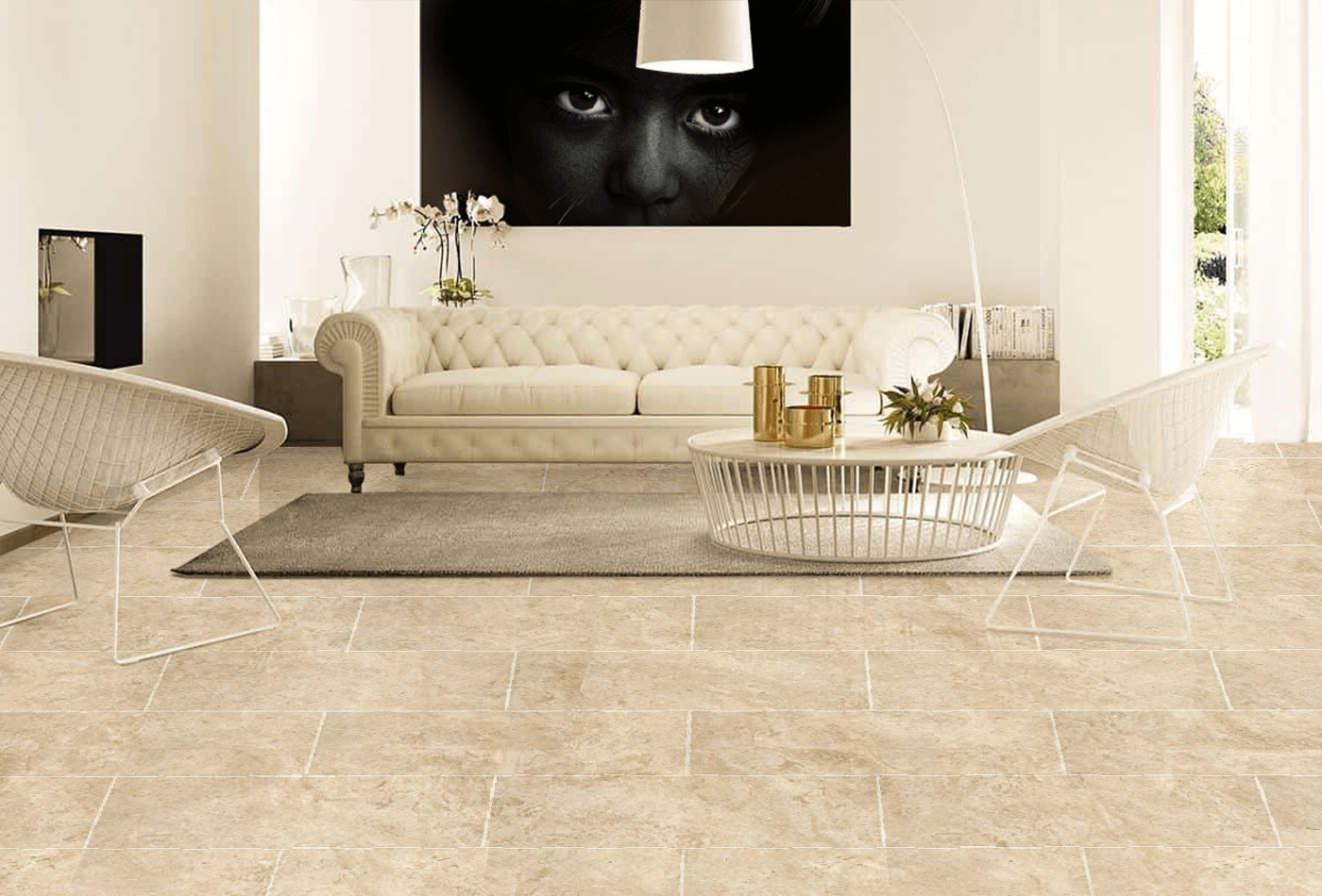 Coffee Like Cappuccino Premium Marble Tiles for Floors