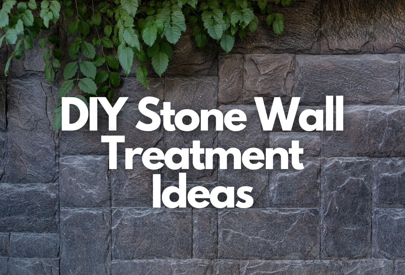 DIY Stone Wall Treatment Ideas: Transform Creative Technique