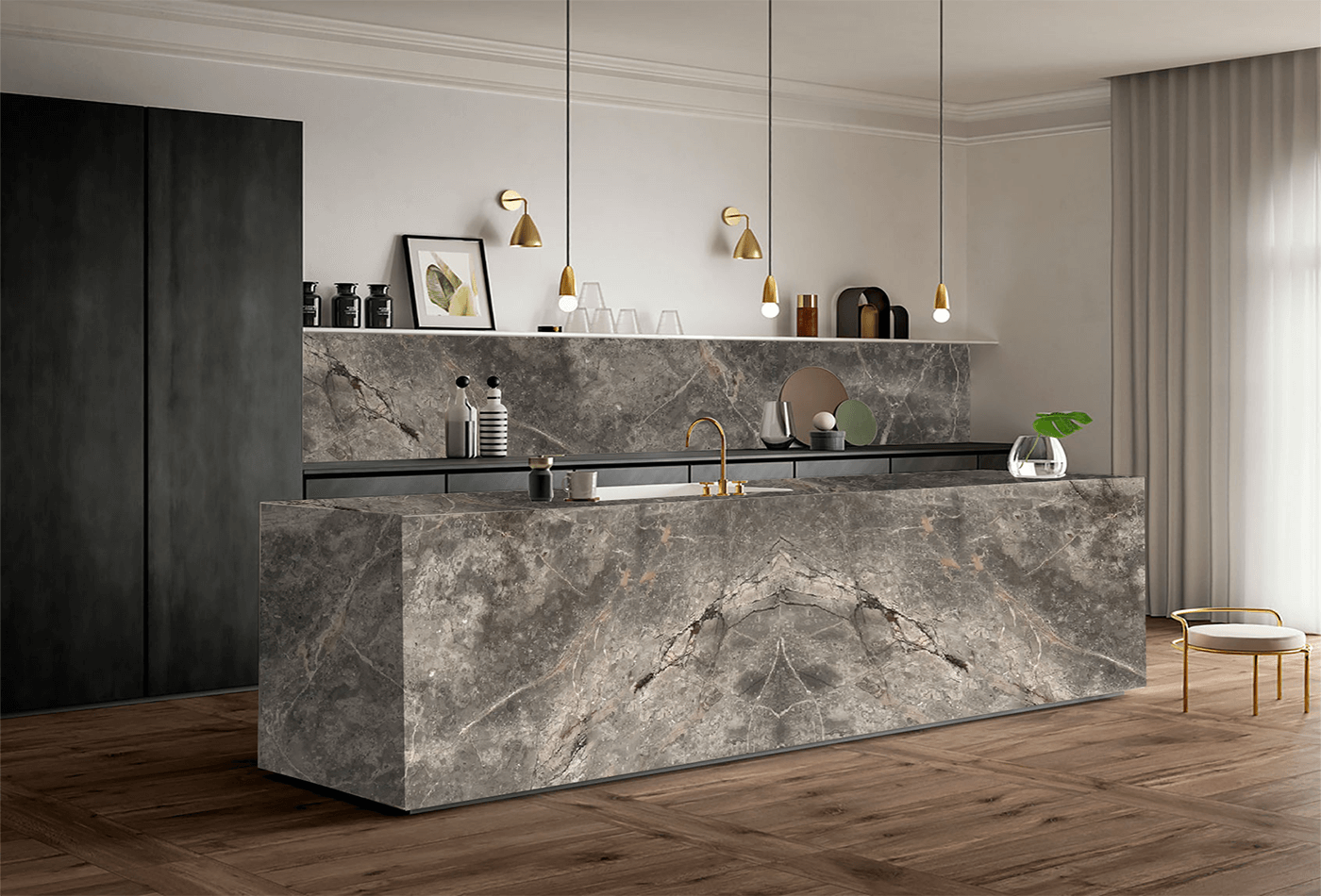 Fior di Bosco Marble Bookmatch; Style More on Your Kitchen