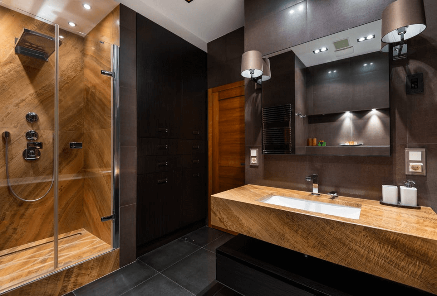 Gold Kitchen and Bathrooms for a Midas-Touch