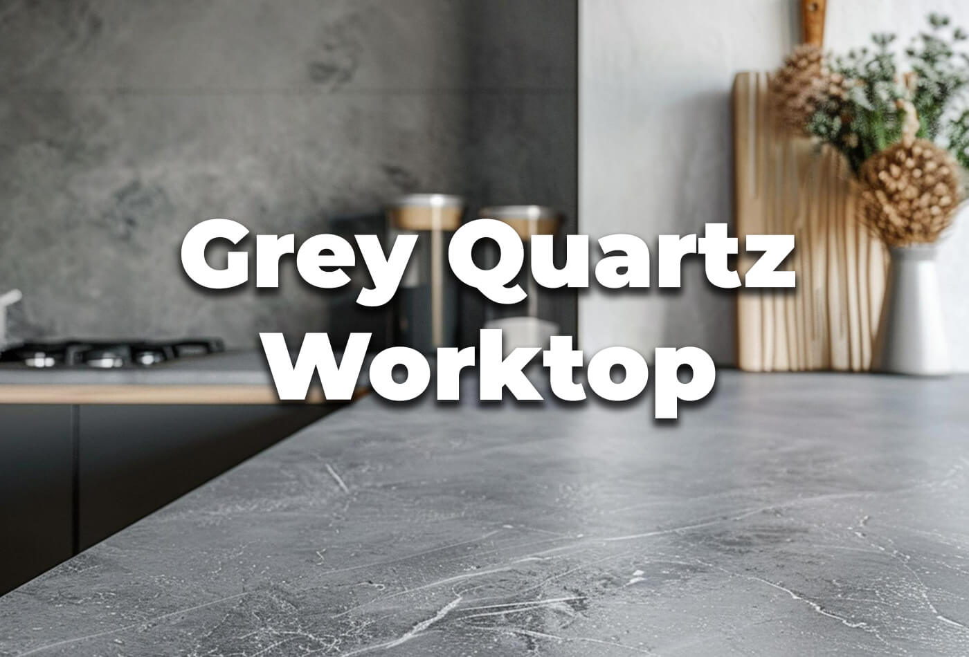 Stylish Grey Quartz Worktop - Perfect for Modern Kitchens